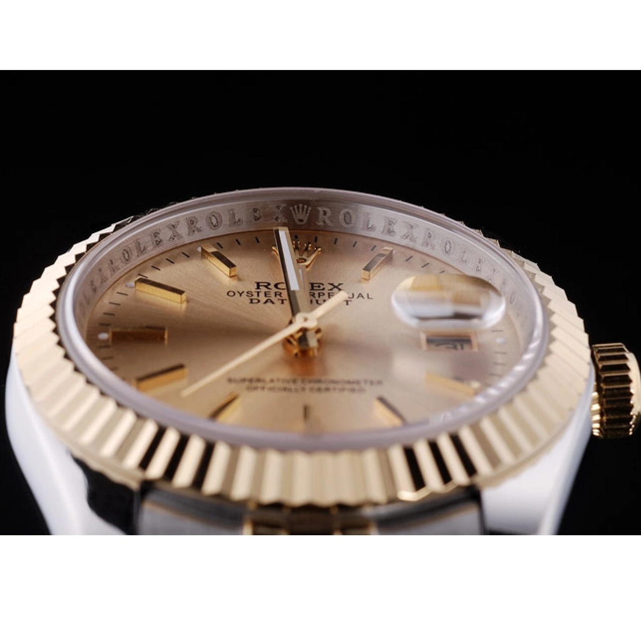 Good Copy Rolex Watches Datejust Gold Rolex Ribbed Bezel Dial 7450 0625